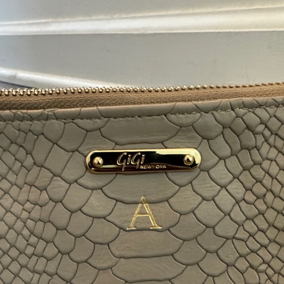 GiGi New York Taupe Clutch with Tassel - Picture 2 of 12